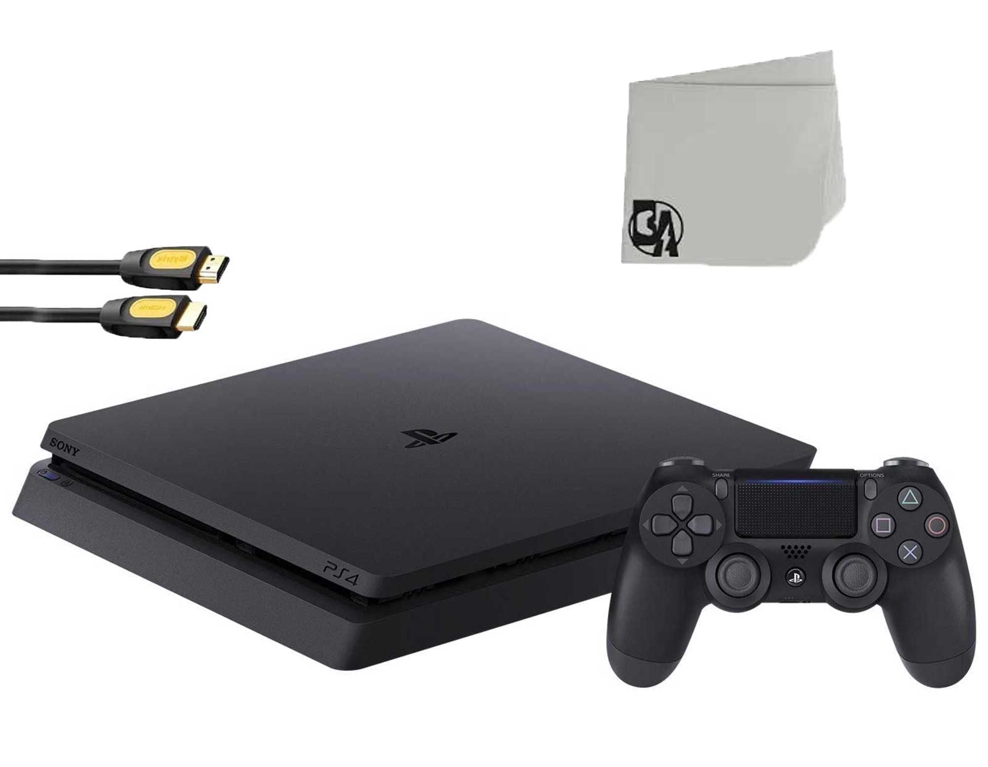 Restored Sony 2215B PlayStation 4 Slim 1TB Gaming Console Black with BOLT AXTION Bundle (Refurbished)